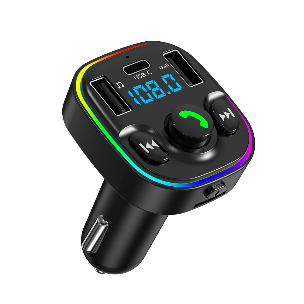 Universal Fm Transmitter Car Wireless BT kit Hands-free Radio dual USB charger car mp3 player